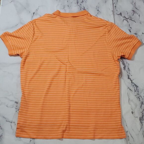 Polo Ralph Lauren Orange/White Striped Polo - Picture 4 of 4